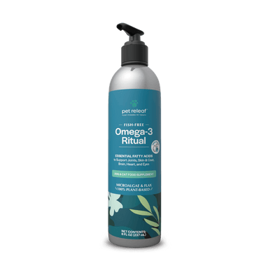 petreleaf Fish-Free Omega-3 for Pets Omega-Alg-Flax Fish-Free Omega-3 for Dogs & Cats | Algae Oil