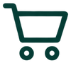 Dark green cart representing annual orders